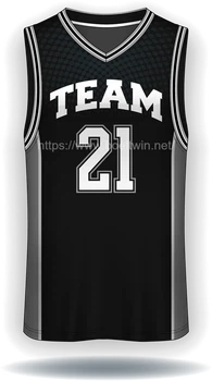 Blank V-hals Cool Feeling Basketball-trøye